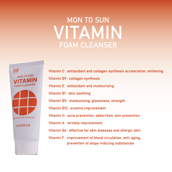 VUIVUI Mon Sun Foam Cleanser (Vitamin)